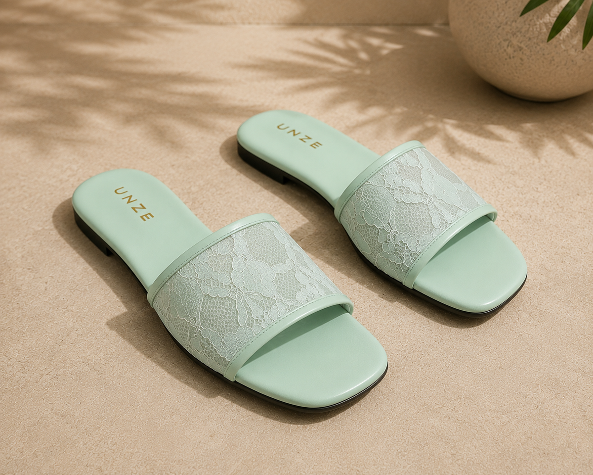 Traditional Lace Slides