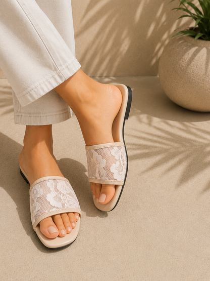 Traditional Lace Slides