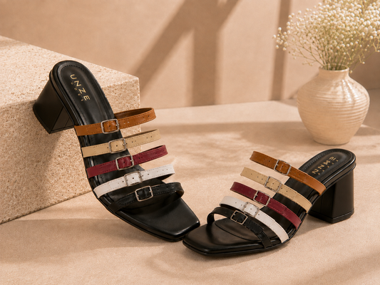 Veloura rainbow heels